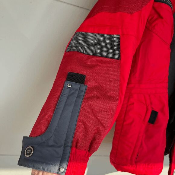 VTG 90s Marker Red Ski Patrol Jacket L/XL Olympic Model Thermolite Aqua Guard - Picture 12 of 12